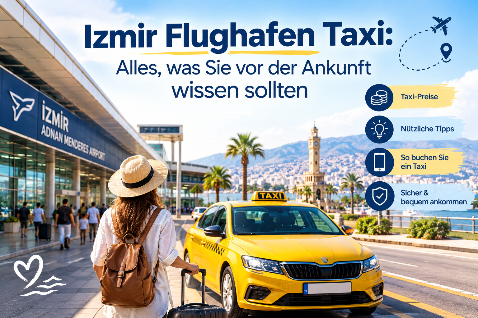 Izmir Flughafen Taxi: Alles, was Sie vor der Ankunft wissen sollten
